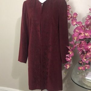 Bandolinos stretch size 10 wine color coat lined